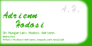 adrienn hodosi business card